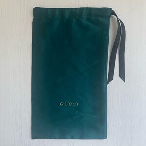 Gucci Emerald Green Satin Sunglasses Pouch Dust Bag